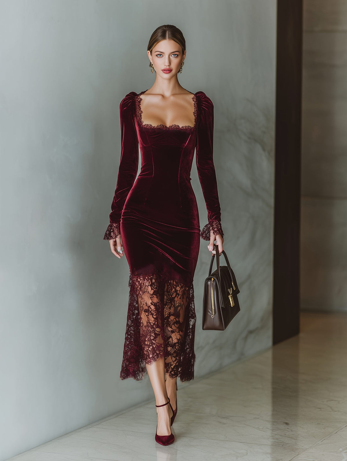 Emma | Velvet Women Maxi Formal Dress