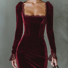 Emma | Velvet Women Maxi Formal Dress