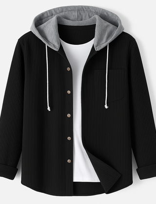 Men's Corduroy Hooded Jacket