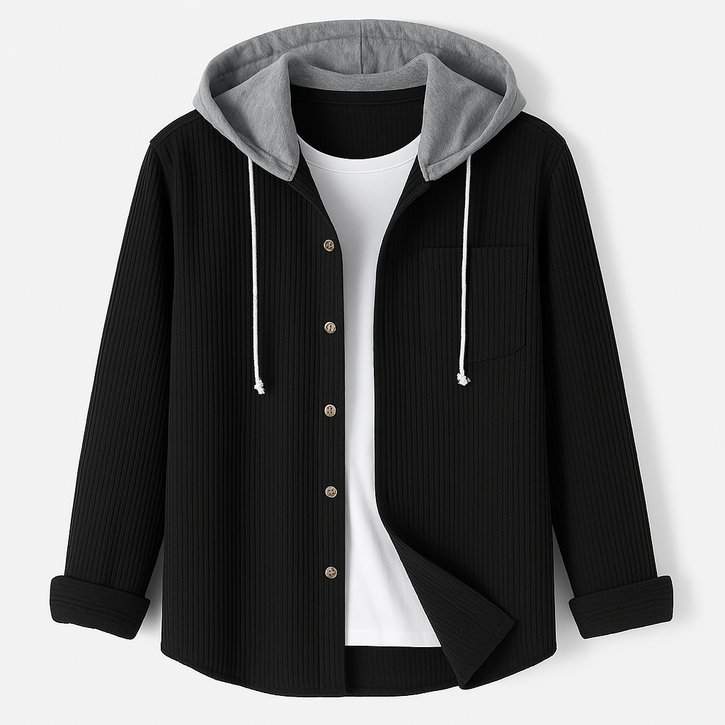 Men's Corduroy Hooded Jacket