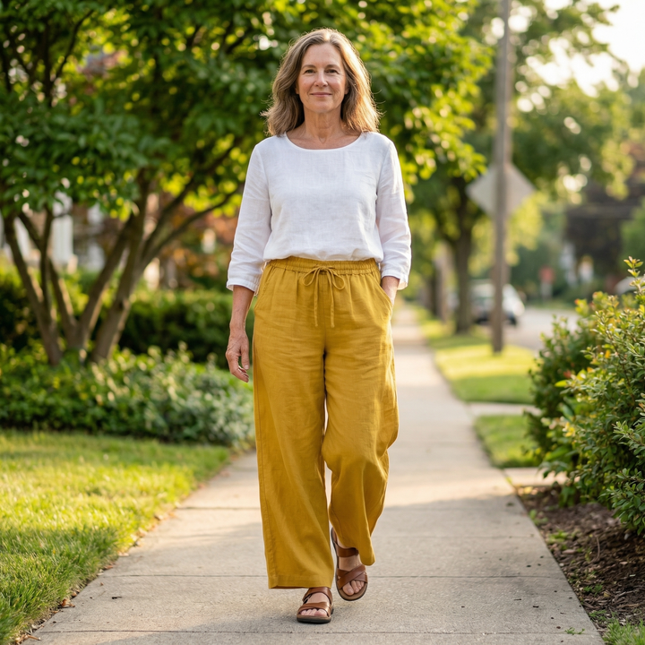 Arlena - LinenEase Wide-Leg Trousers