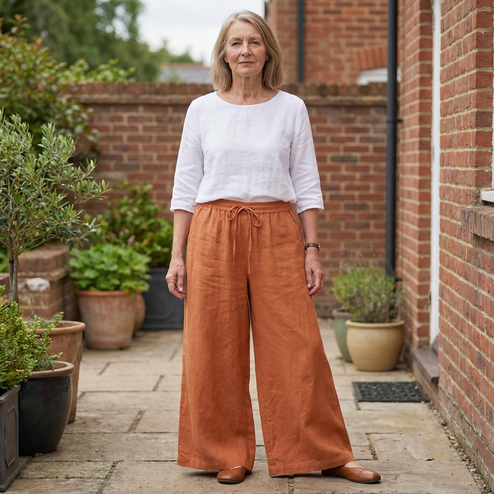 Arlena - LinenEase Wide-Leg Trousers