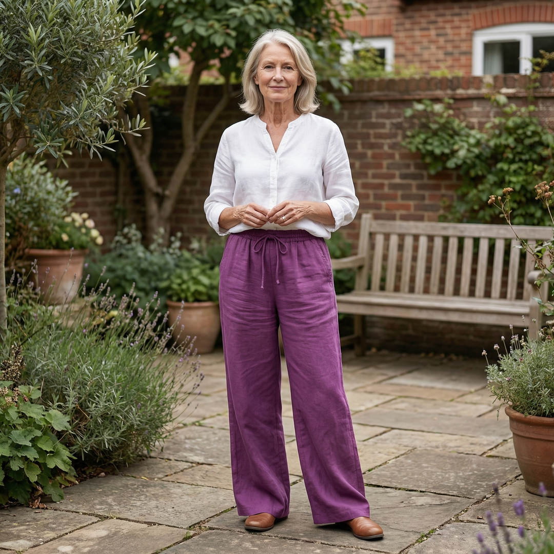 Arlena - LinenEase Wide-Leg Trousers