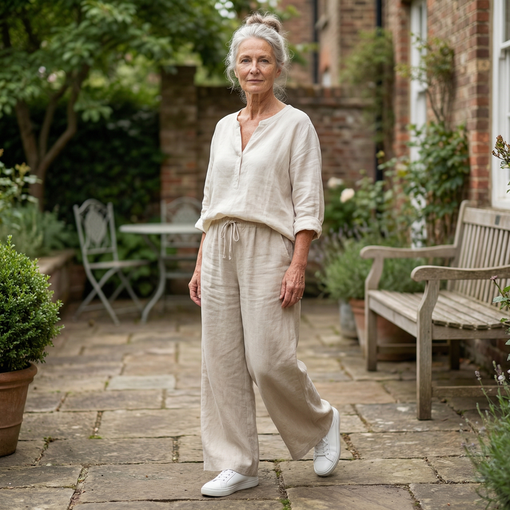Arlena - LinenEase Wide-Leg Trousers