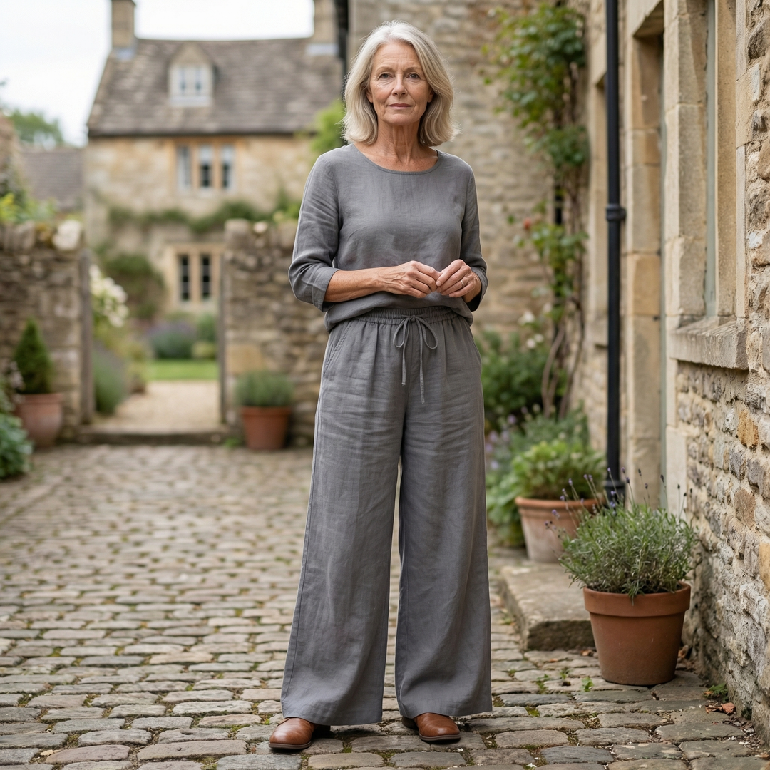 Arlena - LinenEase Wide-Leg Trousers
