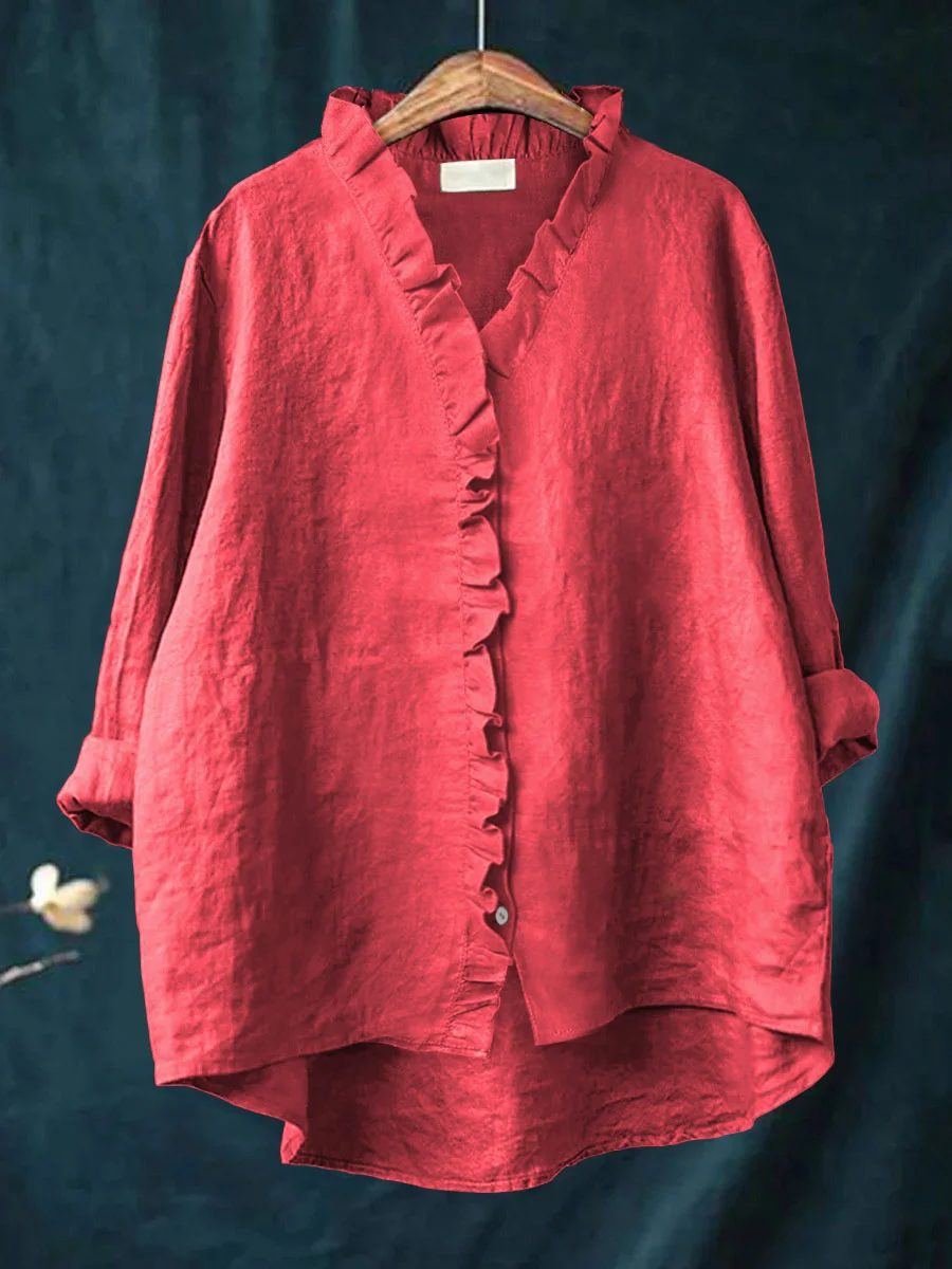 Maribel | Soft Ruffle Blouse - for Real Comfort