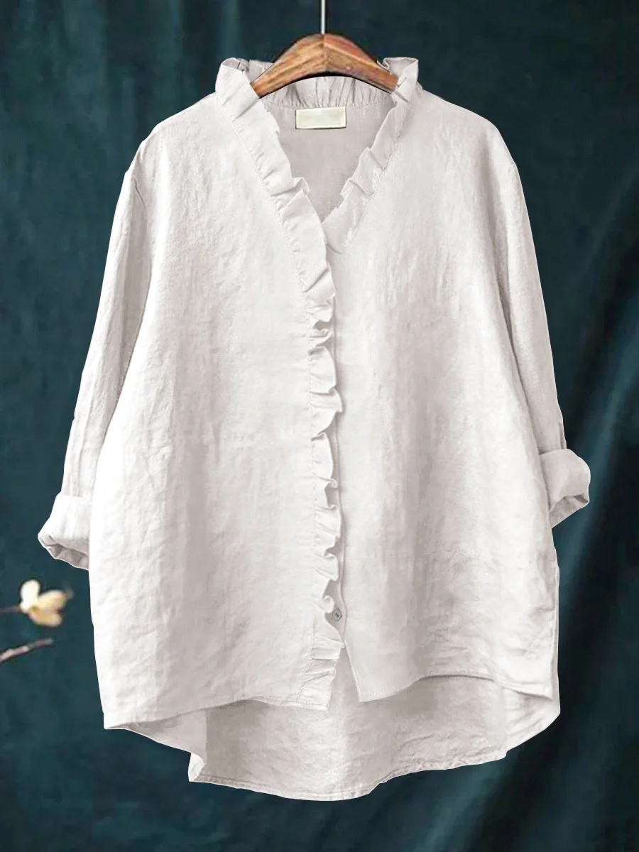 Maribel | Soft Ruffle Blouse - for Real Comfort