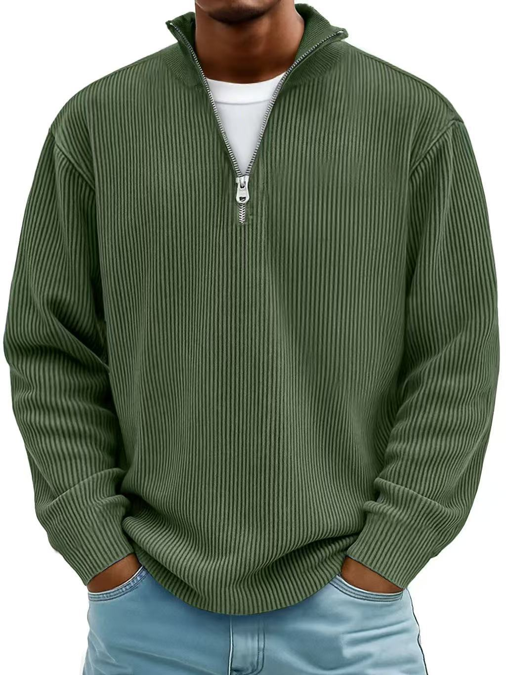 Men's Half-Zip Knit Sweater