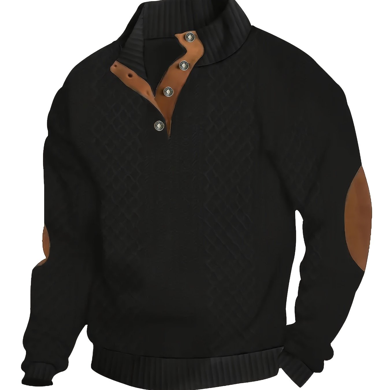 Jacob | Button Up Fur Collar Sweater