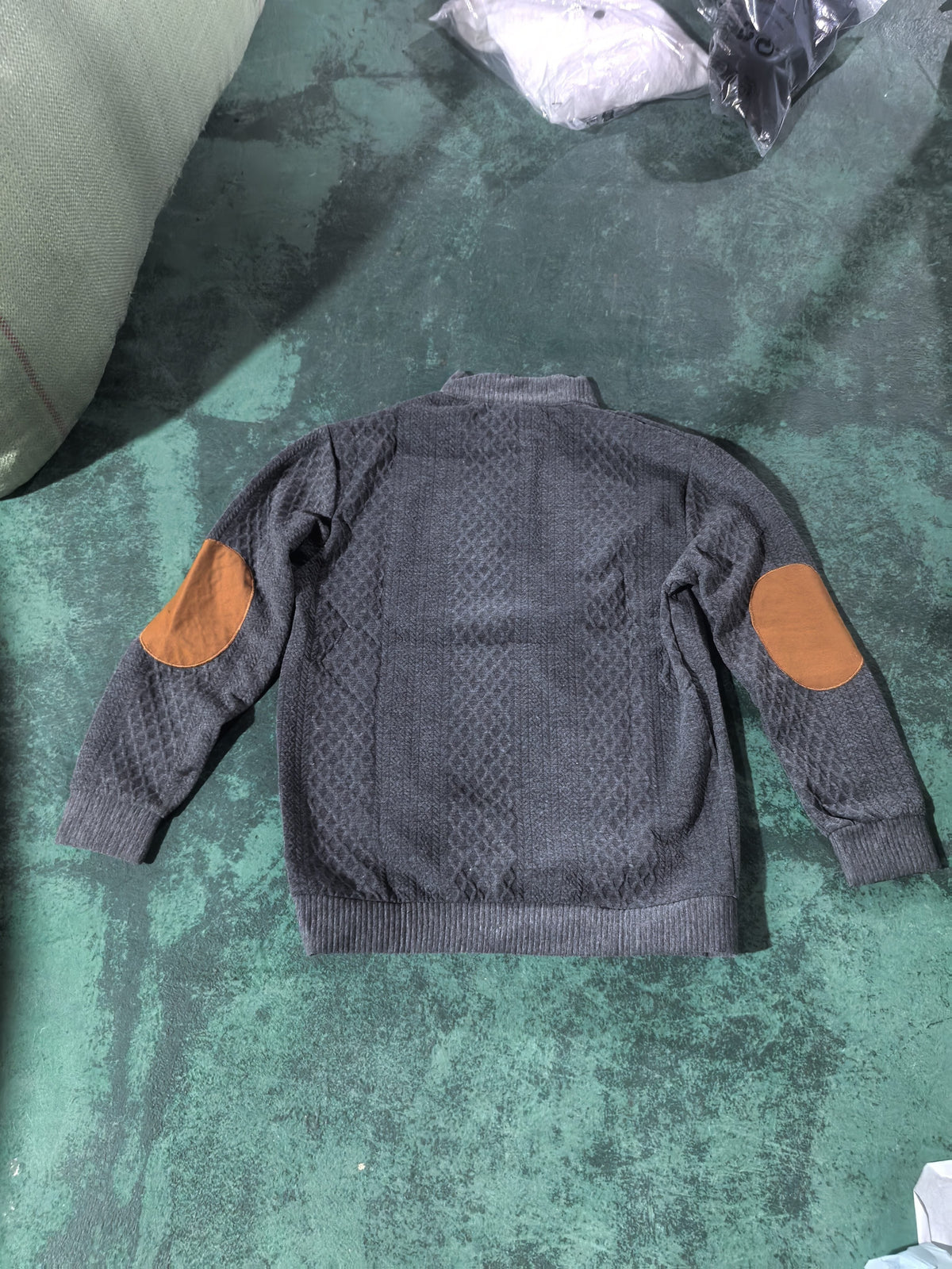 Jacob | Button Up Fur Collar Sweater