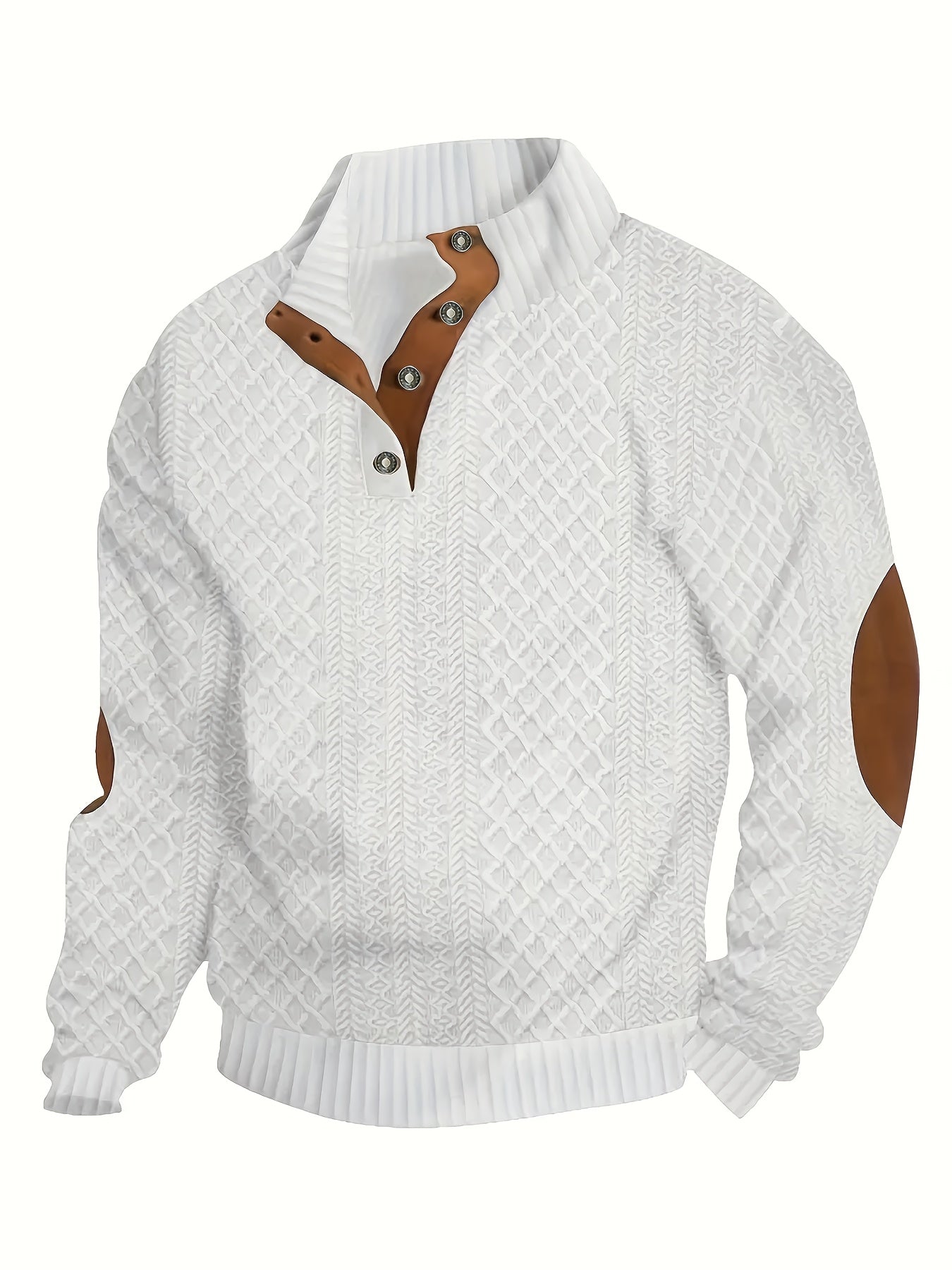 Jacob | Button Up Fur Collar Sweater