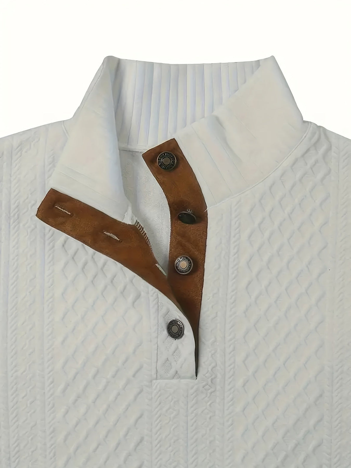 Jacob | Button Up Fur Collar Sweater