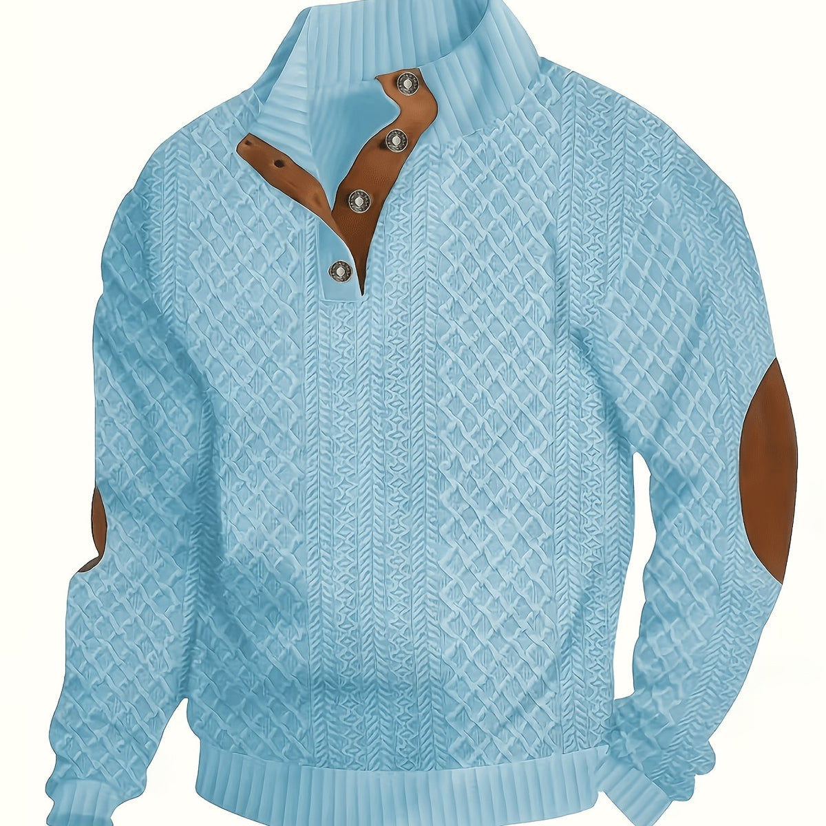 Jacob | Button Up Fur Collar Sweater