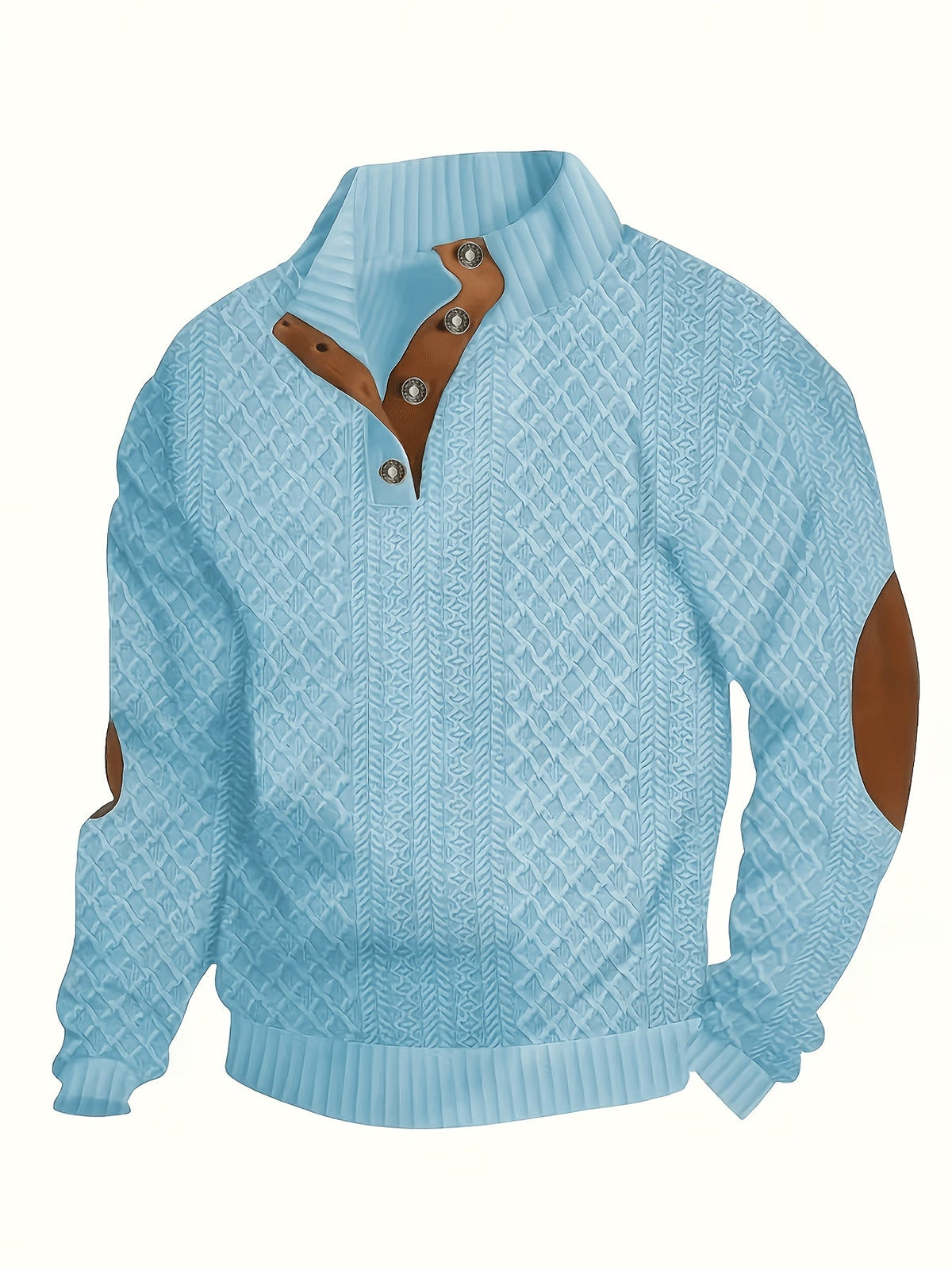 Jacob | Button Up Fur Collar Sweater