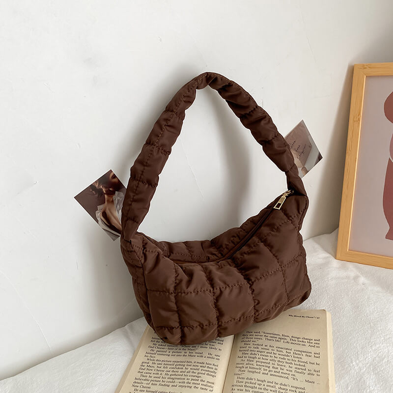 Jade | Women's Quilted Puffer Mini Shoulder Bag