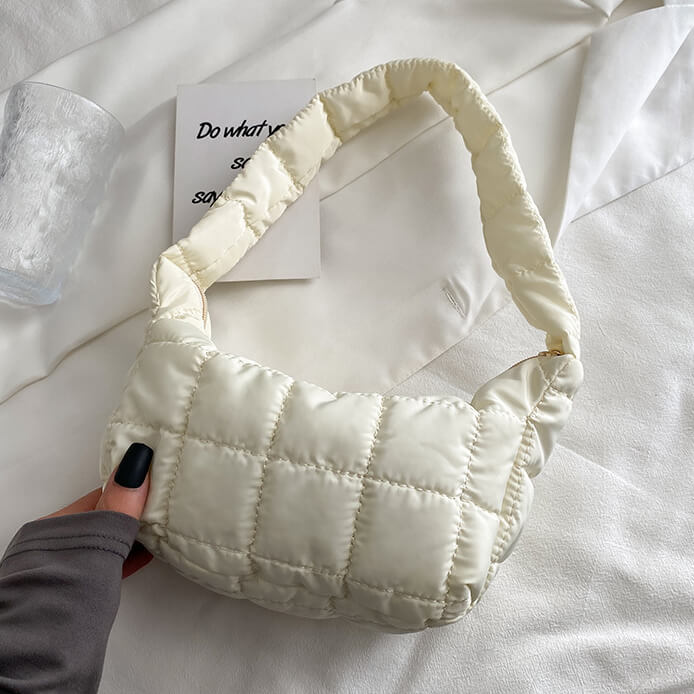 Jade | Women's Quilted Puffer Mini Shoulder Bag