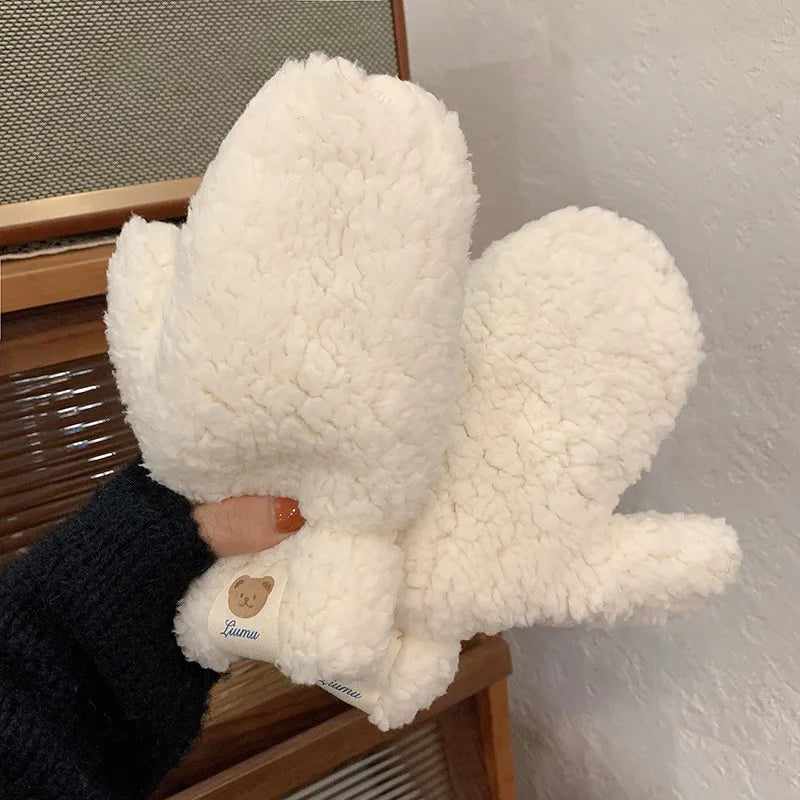 Hedda | Soft Teddy Winter Mittens