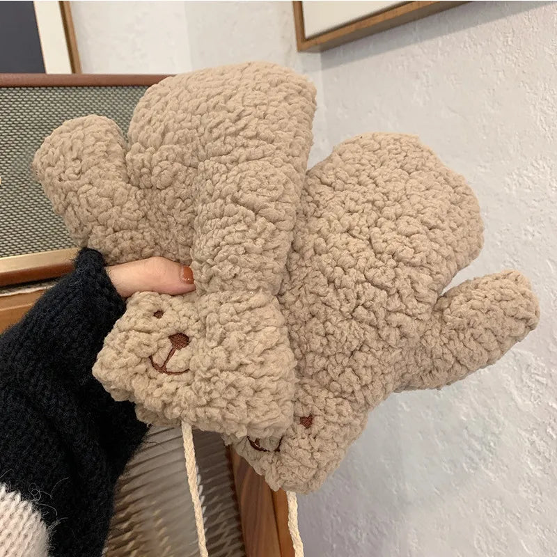 Hedda | Soft Teddy Winter Mittens
