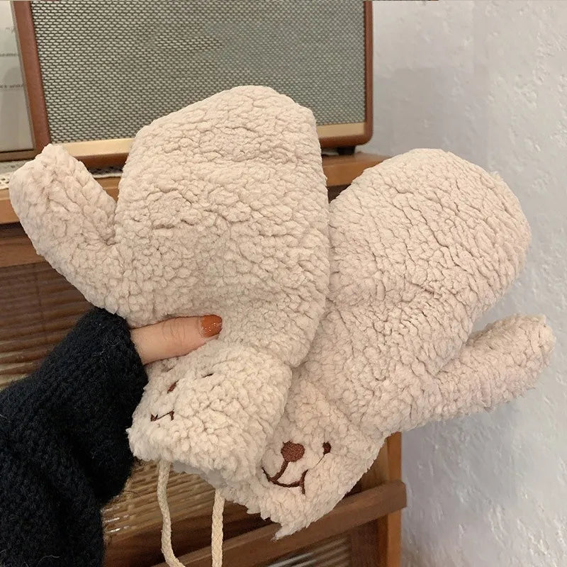 Hedda | Soft Teddy Winter Mittens