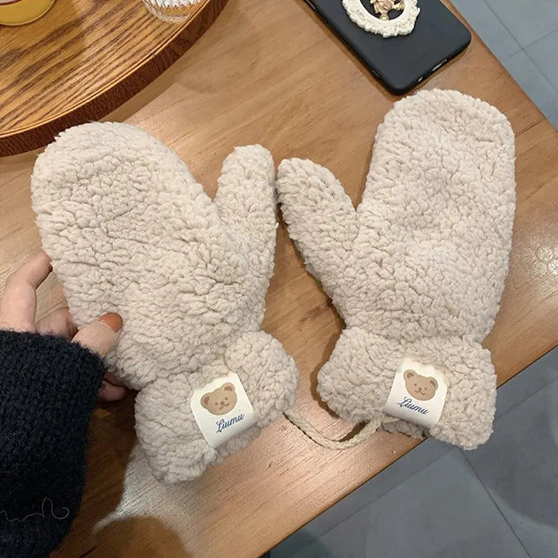 Hedda | Soft Teddy Winter Mittens