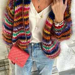 Marisol Cardigan Colourful Open Knit