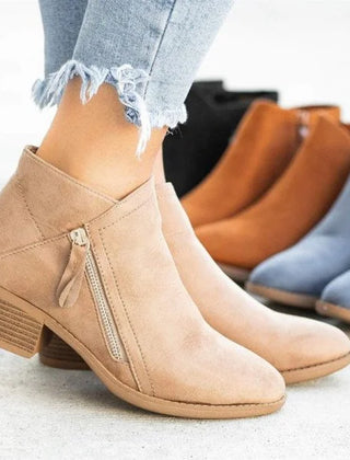 Odette Ankle Boots Leather Look