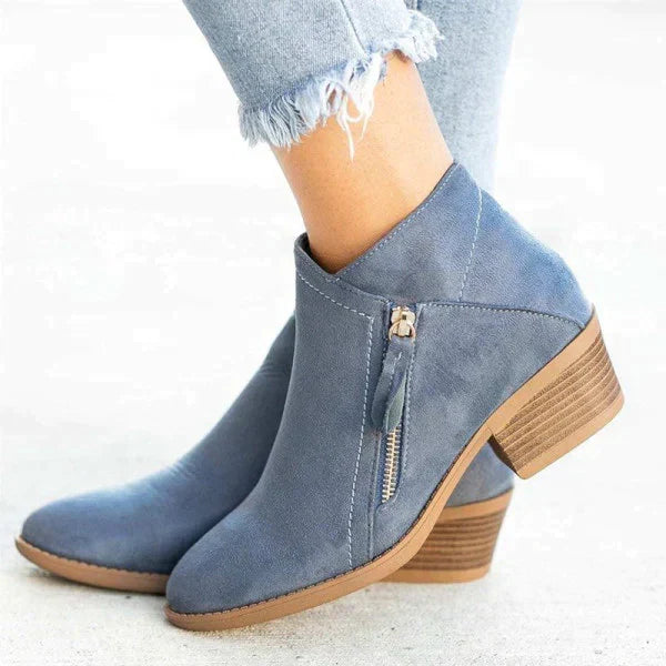 Odette Ankle Boots Leather Look