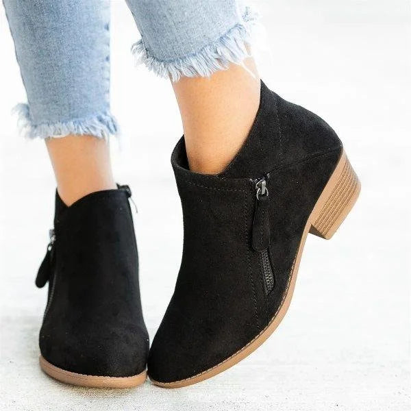 Odette Ankle Boots Leather Look