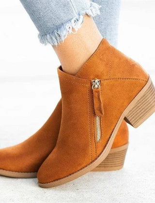 Odette Ankle Boots Leather Look