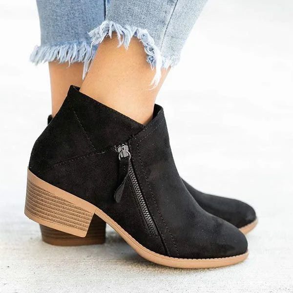 Odette Ankle Boots Leather Look