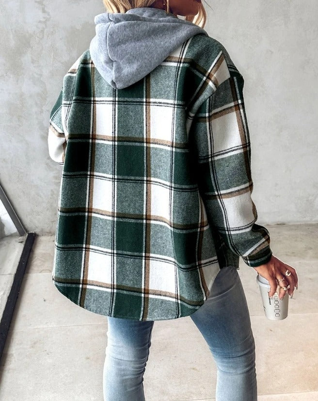 Nadia Hoodie Printed Soft Fleece