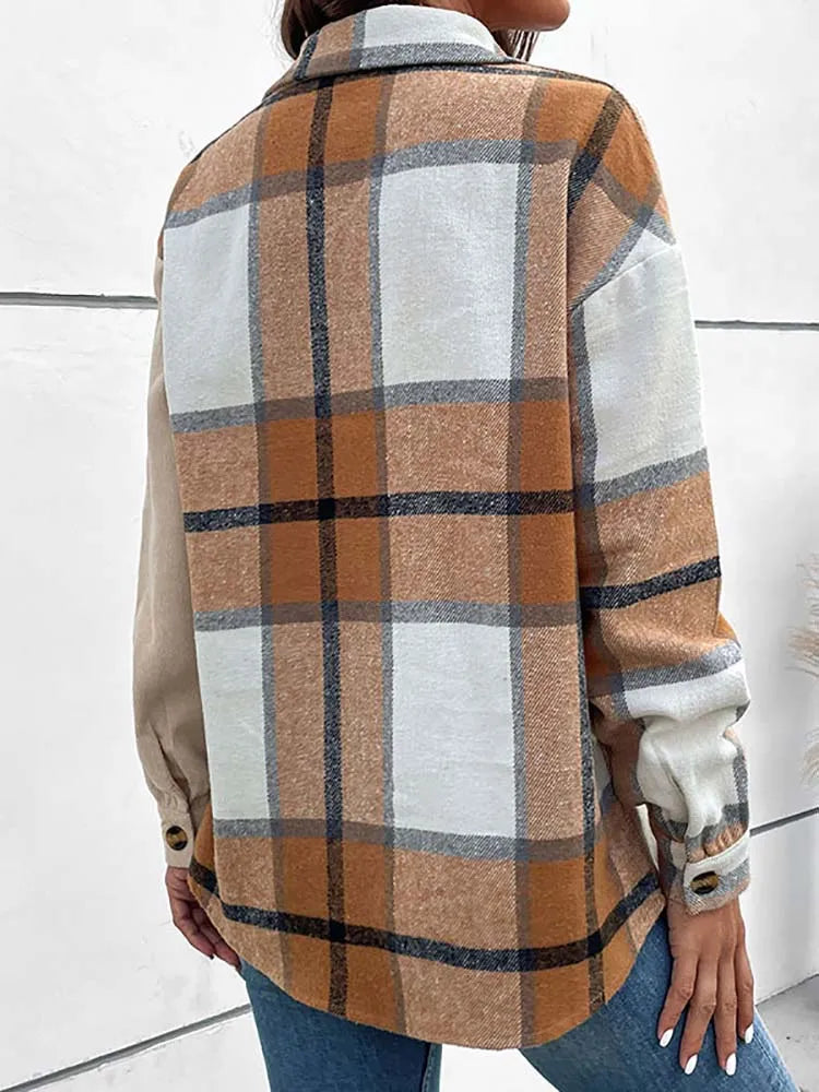 Halle Plaid Blouse Button Down