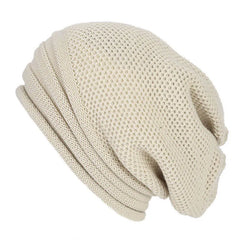 Nell Beanie Knitted Ribbed Warm