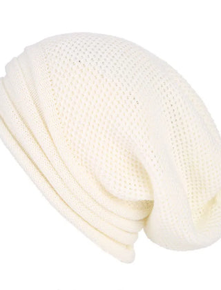 Nell Beanie Knitted Ribbed Warm