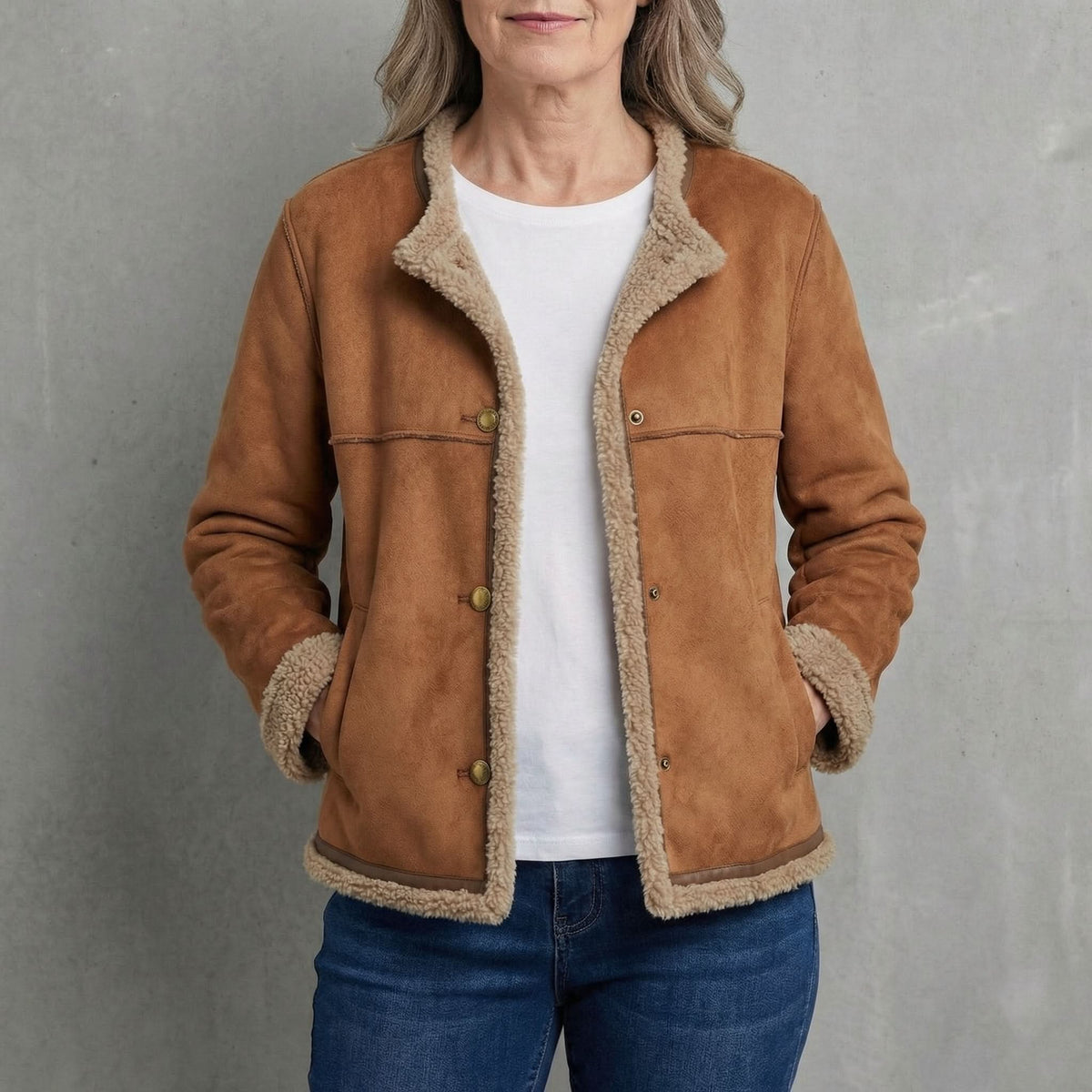 Neve | Faux Shearling Jacket for Women