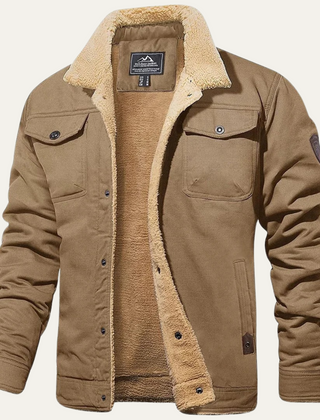 Declan | Men's Suede Look Sherpa Jacket
