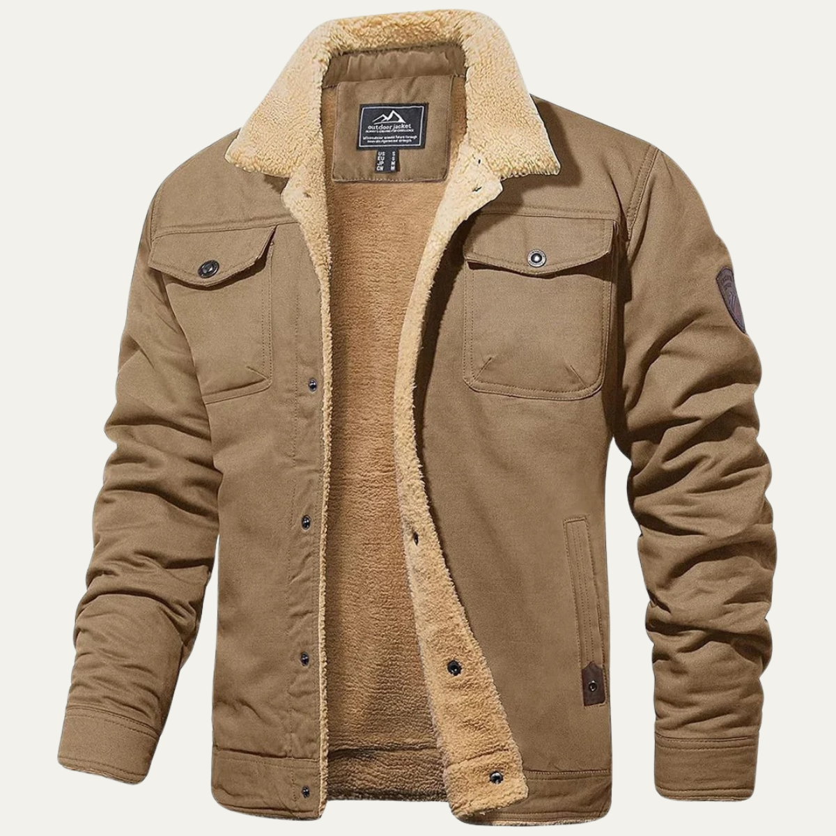Declan | Men's Suede Look Sherpa Jacket