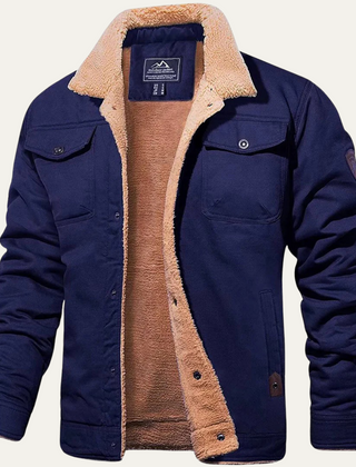 Declan | Men's Suede Look Sherpa Jacket