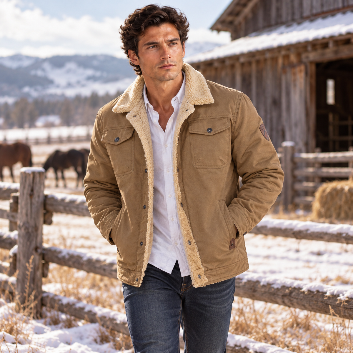 Noah | Suede Jackets Winter Warm For Coat