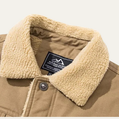 Declan | Men's Suede Look Sherpa Jacket