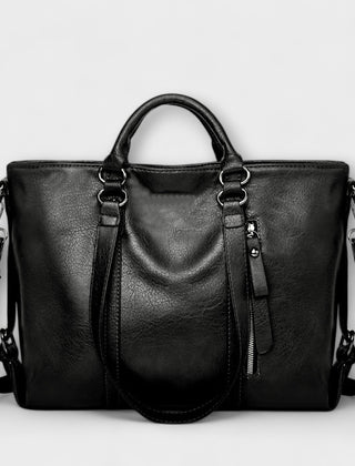 Harper | Structured Leather Tote Bag