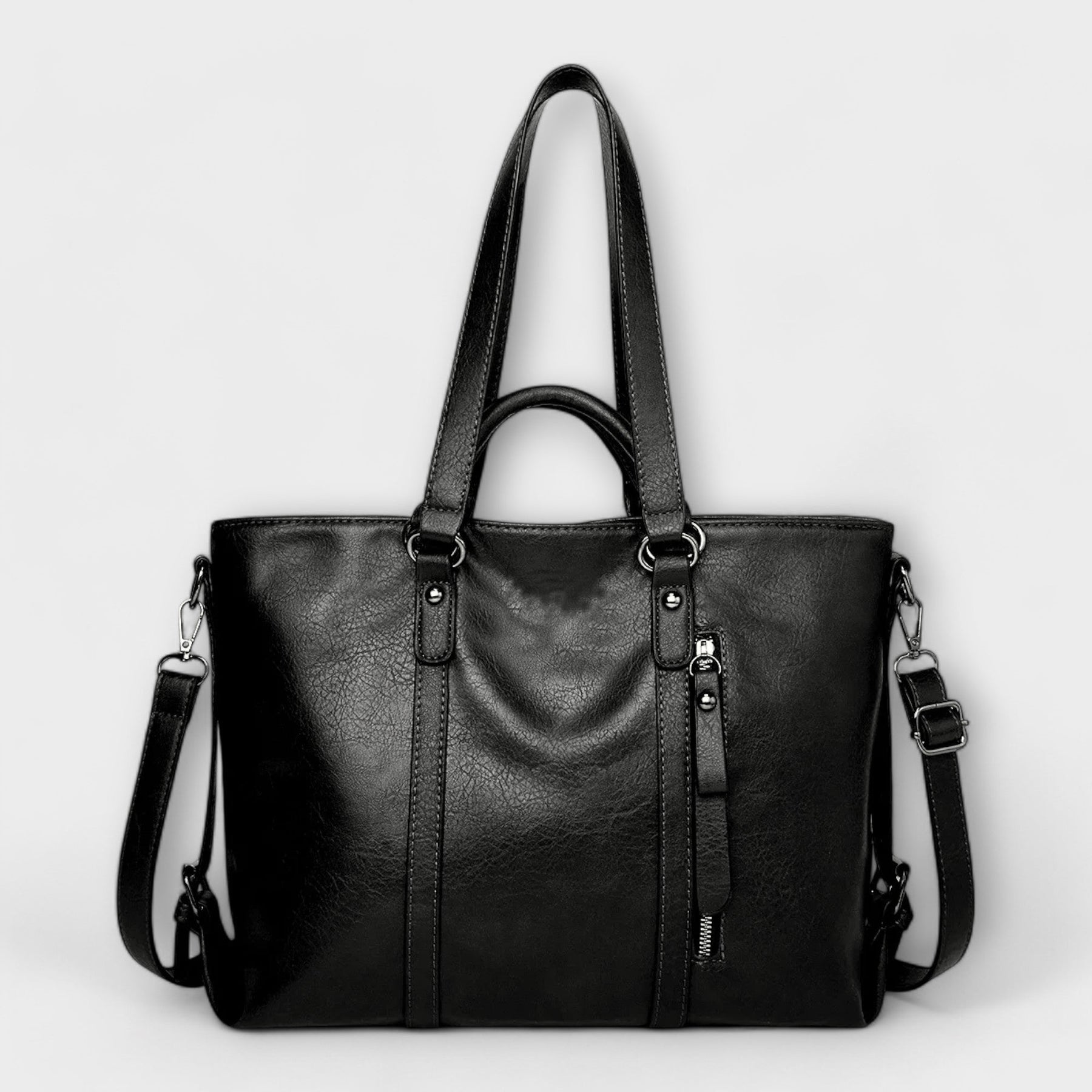 Harper | Structured Leather Tote Bag