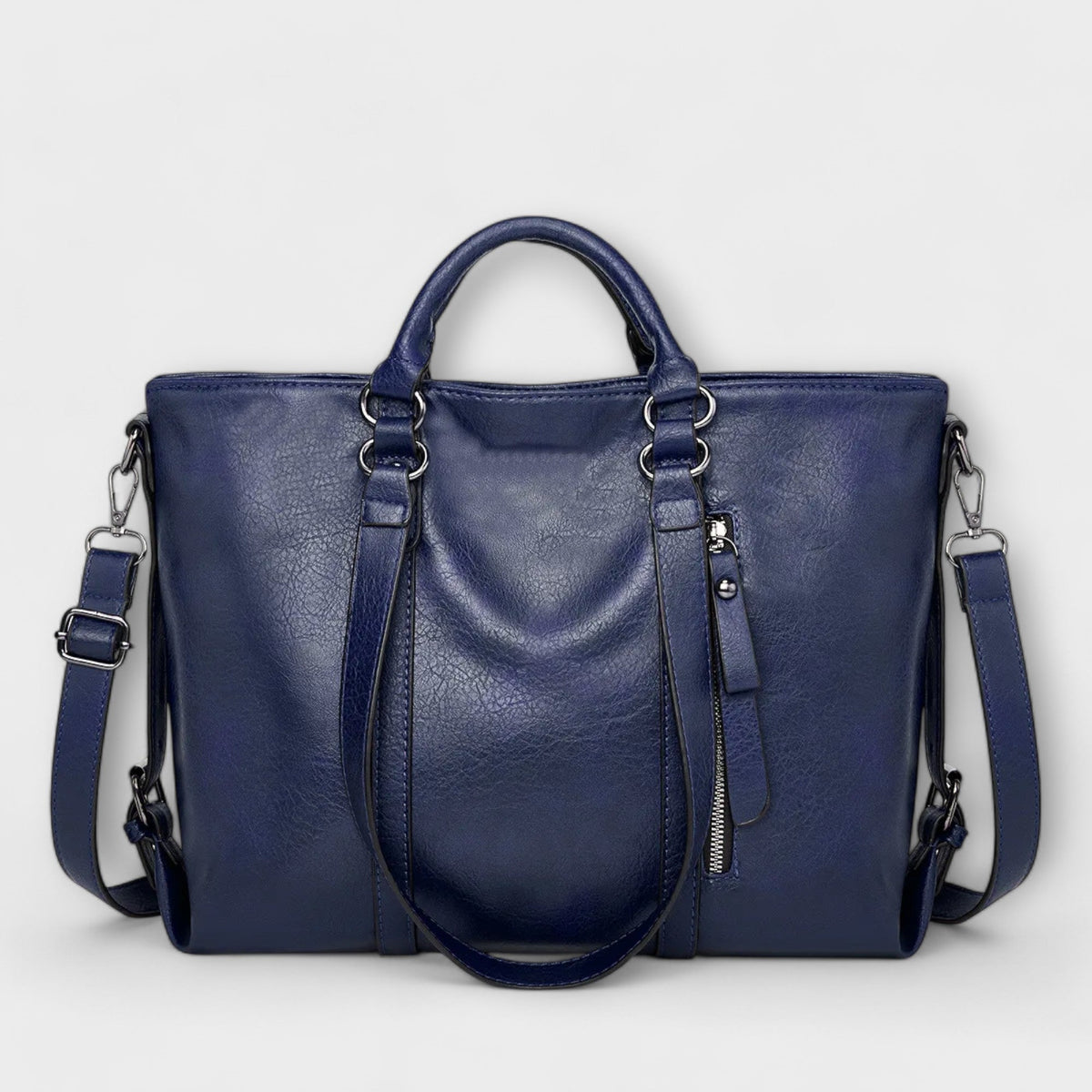 Harper | Structured Leather Tote Bag