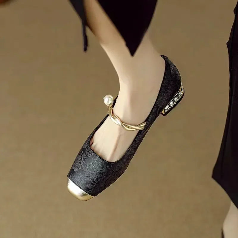 Mia | Refined Pearl Wedding Shoes