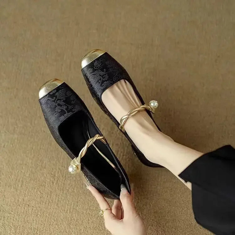 Mia | Refined Pearl Wedding Shoes