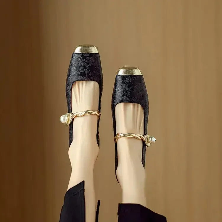 Mia | Refined Pearl Wedding Shoes