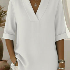 Cecily Linen Tunic Top Loose Fit