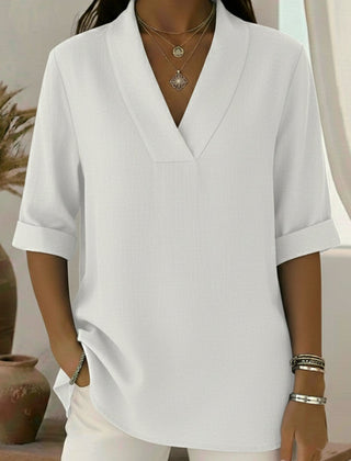 Cecily Linen Tunic Top Loose Fit