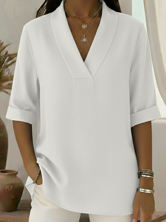 Cecily Linen Tunic Top Loose Fit