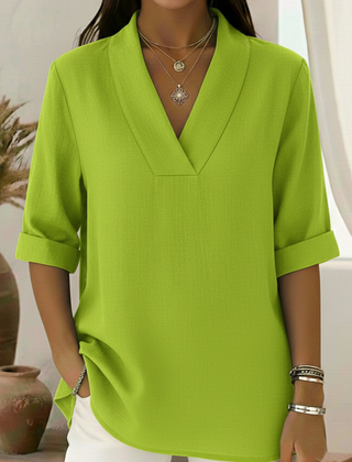 Cecily Linen Tunic Top Loose Fit